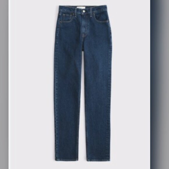 NWOT Abercrombie & Fitch Ultra High Rise 90s Straight Jean sz32 L - Picture 4 of 6